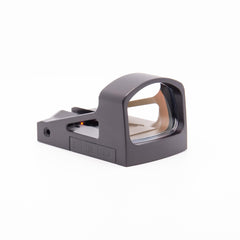 Shield Sights RMSd reflex mini sight 4MOA, front view, fast targeting in any lighting.