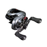 SHIMANO Baitreel DC 2021 left reel close-up showing compact, balanced design for bass setups