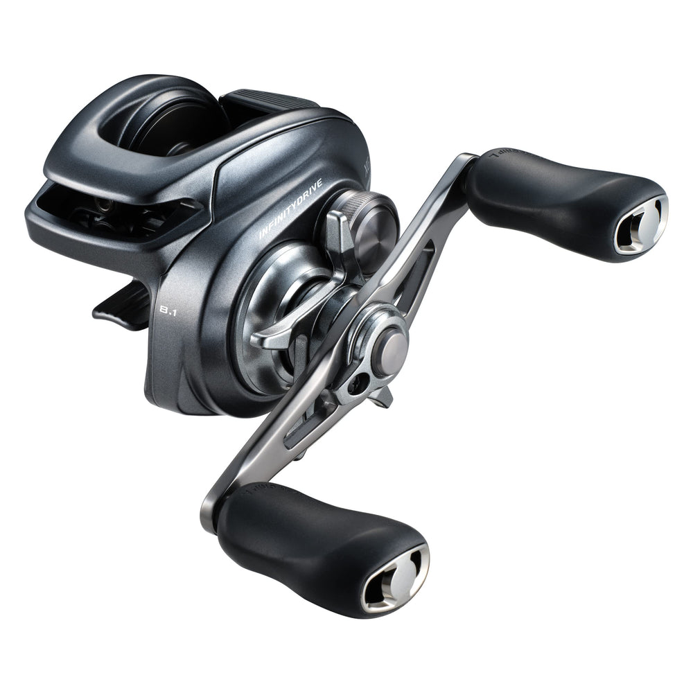 Shimano Bantam151XGA low-profile reel side view for precise casting and control.
