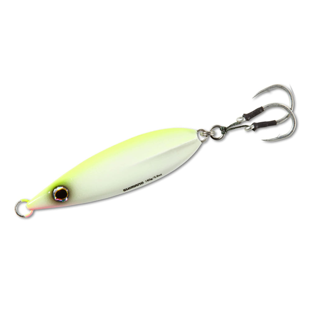 SHIMANO Butterfly Flat-Fall Jig 80G Chart White - front view