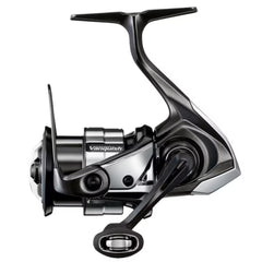 Shimano C2500SXG Vanquish spinning reel close-up showing ultra-light frame and precise drag control