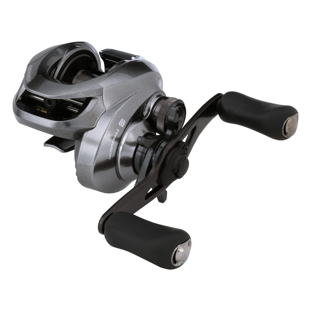 Shimano Chronarch MGL reel box LH for easy left-hand operation.