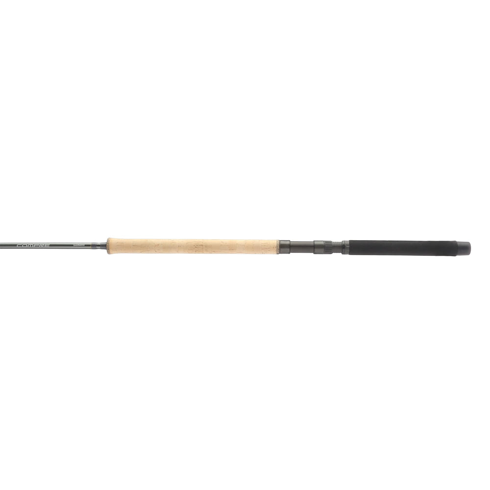 SHIMANO Compre Salmon/Steelhead rod with Fuji reel seat for precise casting control.