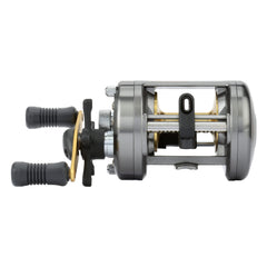 SHIMANO Corvalus 400 braking system close-up enables smooth, controlled casts.