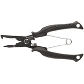Shimano CT-561P Split Ring Pliers Offshore Straight - front view in black