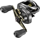 Shimano CURADO DC 150HG reel front view emphasizing precise casting and durable construction.