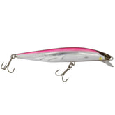 Shimano Current Sniper Jerkbait pink back close-up for long casts and water-column presentation.