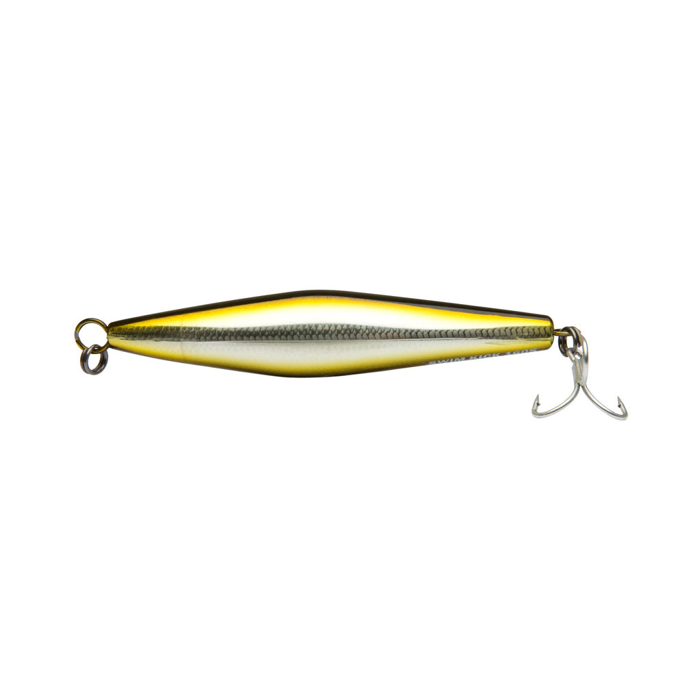 Shimano Current Sniper Kick 160S in yellow-white for ready-to-fish subsurface action.