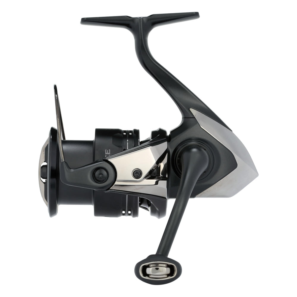 Shimano Exsence B spinning reel close-up highlighting lightweight CI4+ construction for smooth retrieves