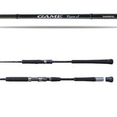 Shimano Game Type J SPN 56XH rod close-up, showcasing craftsmanship for saltwater jigging.