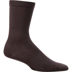 SHIMANO Gravel Sock Charcoal front view demonstrates breathable crew height for comfort