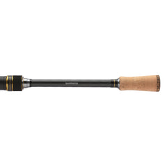 Cork grips and Shimano reel seat on Intenza A provide comfortable, controlled handling