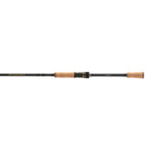 Shimano Intenza A seven-foot bass spinning rod close-up on the blank and guides for casting power