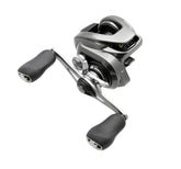 Shimano Metanium B core solid body close-up showing rigidity for precise casting