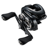 Shimano Metanium DC A low-profile reel close-up showing the CoreSolid magnesium body for durability and lightweight feel.