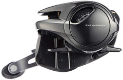 Shimano Metanium XG Right reel side profile highlighting compact, lightweight design.