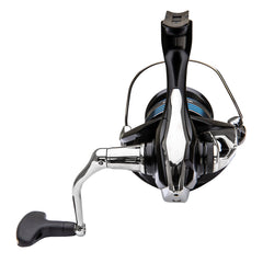 SHIMANO Nexave 4000HG FI reel side profile, balanced design for steady retrieves.