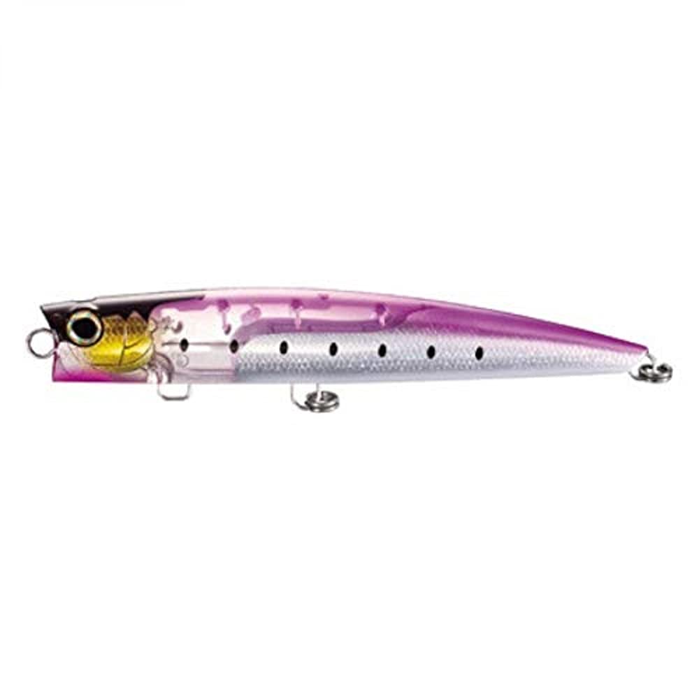 Shimano Ocea Bubble Dip 220F Pink Sardine front view for surface lure action.