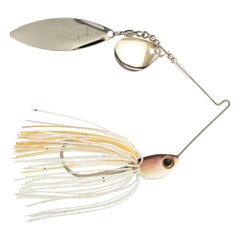 SHIMANO Pink Smelt Swagy Strong TW Spinnerbait wet coating aids snag resistance underwater.