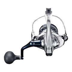 SHIMANO SARAGOSA SW A 14000XG Hagane Gear closeup showing durability