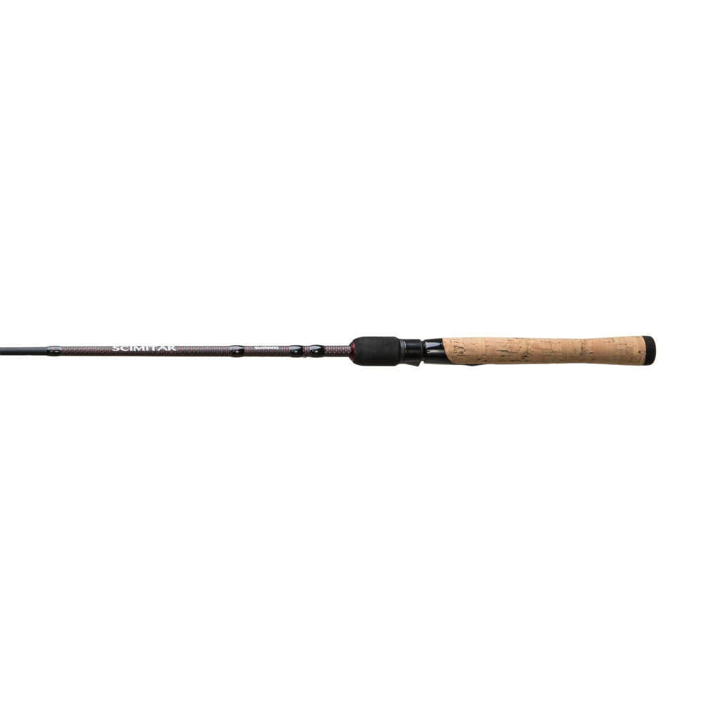 SHIMANO Scimitar 56 UL SPN C rod side view highlights lightweight sensitivity for finesse fishing.