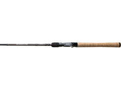 Shimano Scimitar 66M CST C rod close-up with titanium oxide guides for smooth casting.