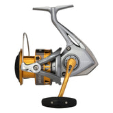 Shimano Sedona FI front spool close-up showing line release and smooth casting potential.