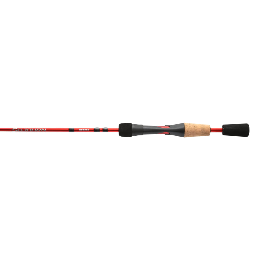 Shimano Sojourn exposed reel seat enables quick reel attachment and confident setup.