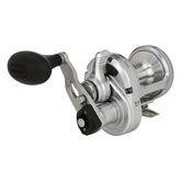 Shimano Speedmaster II HAGANE body close-up showing rugged durability for saltwater and freshwater use.