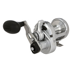 Shimano Speedmaster II HAGANE body close-up showing rugged durability for saltwater and freshwater use.