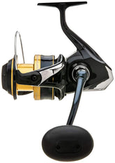 Shimano Spheros SW A 6000HG front view highlights compact, durable design for saltwater reels.