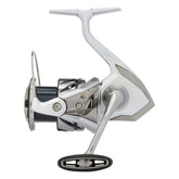 SHIMANO Stradic FM spinning reel front view showing smooth casting and balance