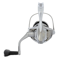 SHIMANO Stradic FM spinning reel side view highlighting robust frame