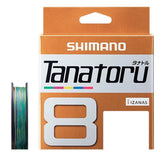 Shimano Tanatoru 8 Multicolor braided PE line - 300m length, size 1.5