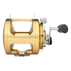 Shimano TIAGRA 30A Trolling 2SPD HAGANE body closeup highlights rigidity