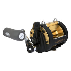 SHIMANO TLD II graphite body provides lightweight feel and corrosion resistance for saltwater trolling.