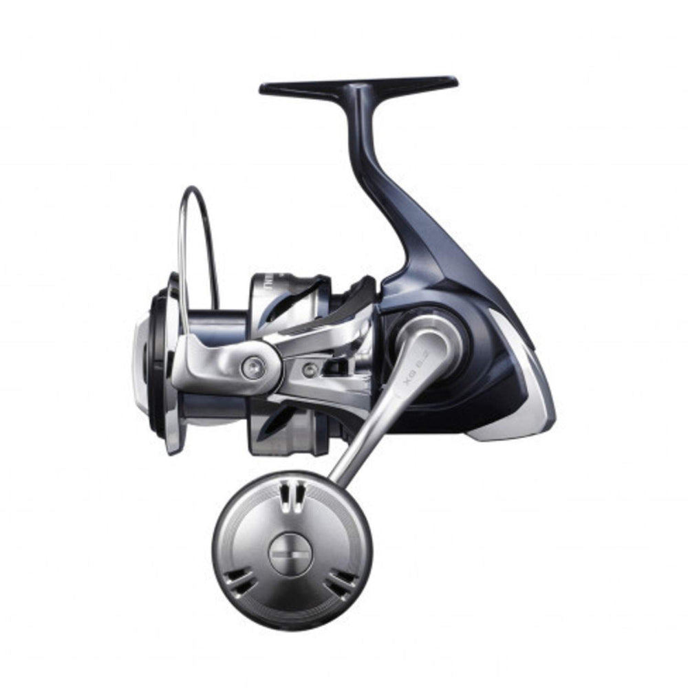Shimano Twin Power SW 6000XG front view showing rugged offshore build for saltwater fishing