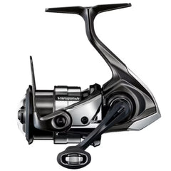 Shimano Vanquish C2000SHG reel side view highlighting smooth drag and light feel.