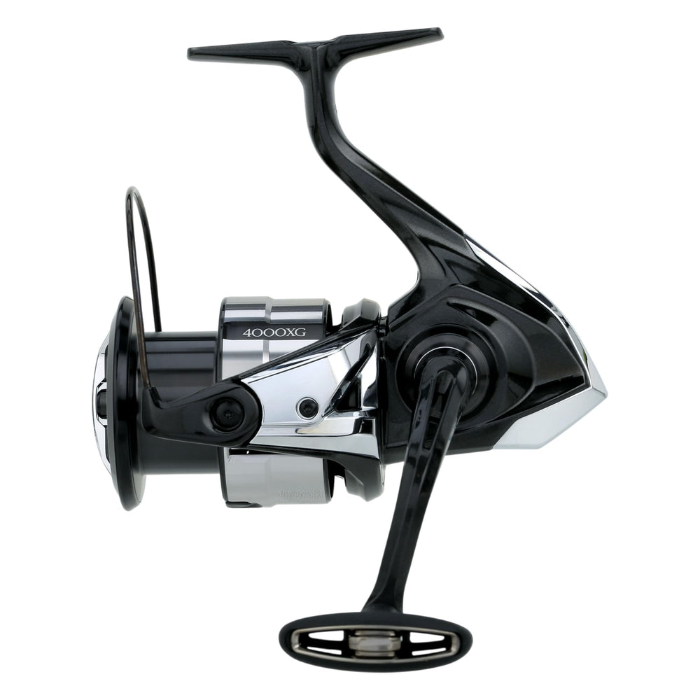 Shimano Vanquish VQ4000XGC rotor close-up shows lightweight MGL rotor for sensitivity