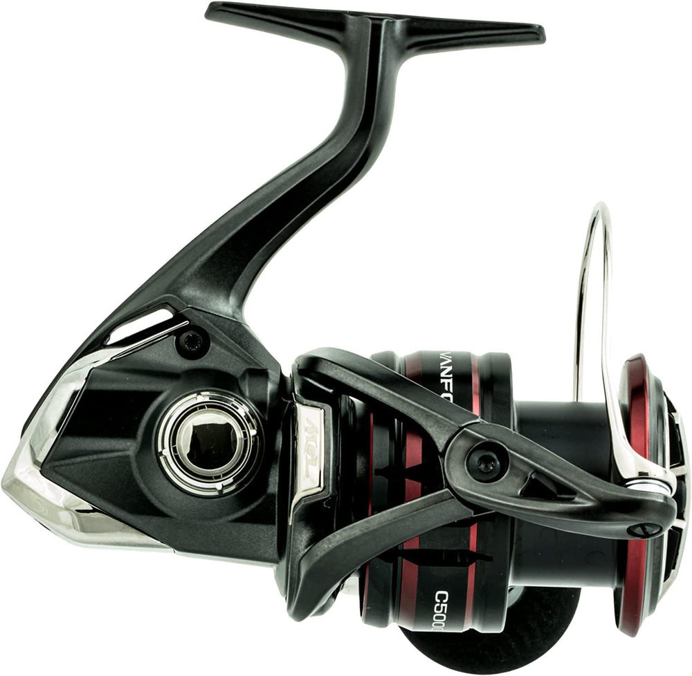 Close-up view of Shimano VFC5000XGF Vanford F spinning reel