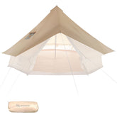 SHINECRAVE bell tent rain cover overview demonstrates durable protection for year-round camping