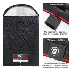 ShinHye double sleeping bag king-queen size; spacious two-person setup