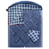 ShinHye double sleeping bag outer view shows spacious 92x62 inches for two adults comfort