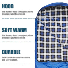 ShinHye half-circle mummy hood helps retain heat during cold nights.