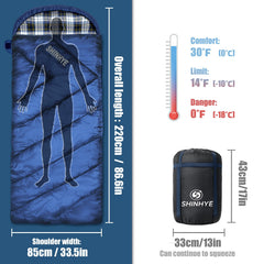 ShinHye sleeping bag hood closeup highlights warmth-trapping design.