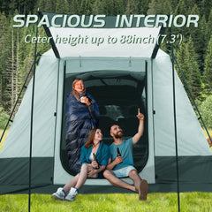 ShinHye SUV Tent TPU windows offer scenic views and improved airflow.