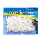 SHINsuke soft shrimp lure in luminous green 4.5 cm attracts bass and trout.