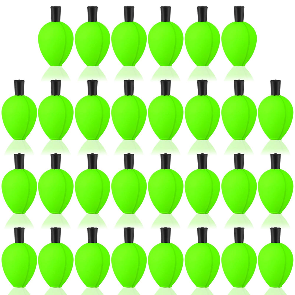 ShinyRelief 30-piece green trout float foam teardrop bobbers package