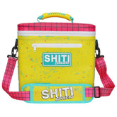 SHITI Cooler blue-ombre front view highlights portable cooling for camping adventures.