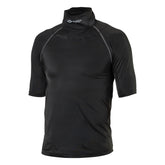 Shock Doctor ultra compression hockey shirt with neckguard, front view showing secure fit.